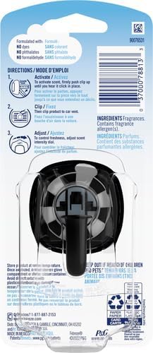 Febreze Platinum Ice Car Air Freshener Vent Clips - 1ct