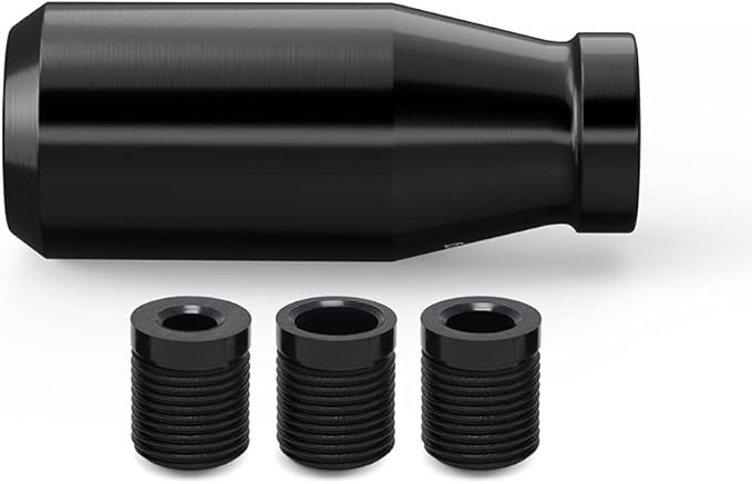 (Black) Racing JDM Type-R Style 6 Speed Manual Universal Gear Shift Knobs Fit Compatible with Mazda Tacoma STi Nismo 2004 Honda Accord Subaru Honda