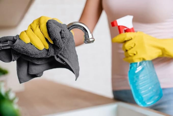 Avalon Towels Microfiber Cleaning Cloths (Value Pack of 36) Size 16" x 16", Highly Absorbent Cleaning Rags, Lint Free Cleaning Towels, Reusable and Washable, Microfiber Towels for Cars (Grey)