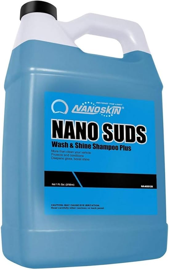 Nanoskin NANO SUDS Foaming Car Wash Shampoo 1 Gallon - Works with Foam Cannon, Foam Gun, Bucket Washes, Car Soap for Pressure Washer | Safe for Cars Trucks, Motorcycles, RVs & More | Fruity Scented