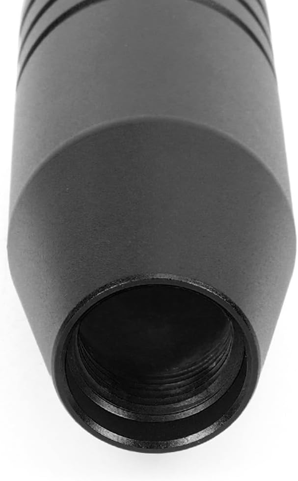 muge racing Universal 3.5inch Aluminum Alloy Shift Knob, Heavy Duty Car Gear Lever Stick Shifter Handle fit Most Automatic Manual Vehicle Black