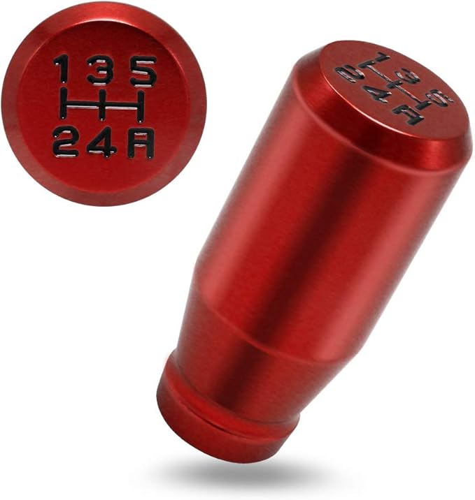 Gear Shift Knobs Racing JDM Type-R Style 5 Speed Manual Universal Fit Compatible with Mazda Tacoma STi Nismo 2004 Honda Accord Subaru