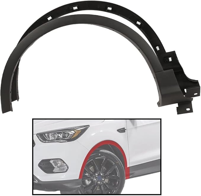PIT66 Fender Flare,Compatible with 13-17 Ford Escape Wheel Well Arch Molding Front Left & Front Right CJ5Z-16268-AB