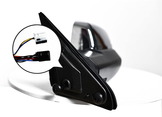 Pair Towing Mirrors fit 09-16 for Dodge Ram 1500 2500 3500 with Turn Signal Light Power Heated Chrome cap Set Left+Right