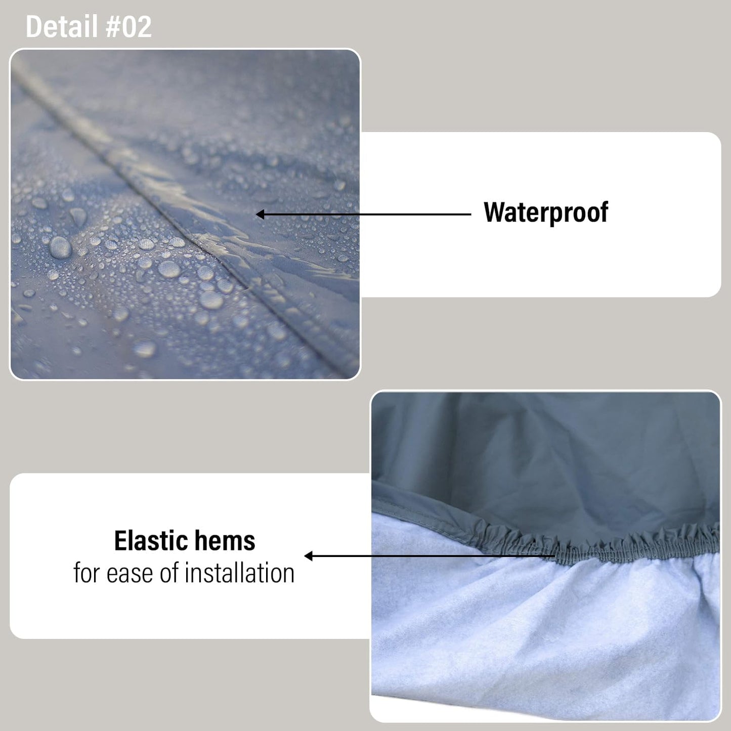 Supreme Full Car Cover – Pontiac GTO 1965-1973 Coupe 2-Door Semi Custom Fit Waterproof Full Coverage All Weather Windproof Dust Proof Indoor Outdoor Automobile