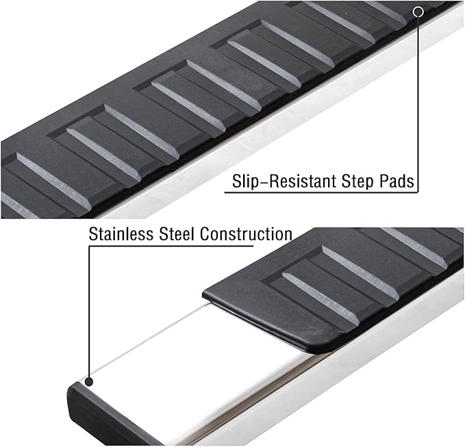 COMNOVA Quad Cab 2009-2018 Running Boards Compatible with Dodge Ram 1500 Quad Cab(Incl. 19-24 Classic)/10-24 Ram 2500 3500, 6 Inch Extended Cab Running Boards, Black Side Steps Step Bars