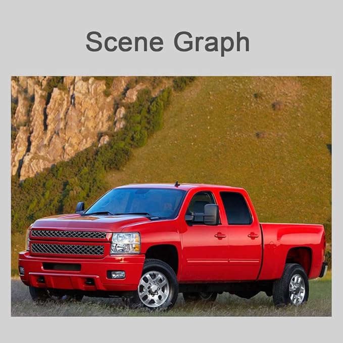 WLLW Towing Mirrors fit for 2007-2014 Chevy Silverado 1500 2500 3500 Suburban GMC Sierra Yukon Tow Mirror Manual Adjustment Glass Manual Telescoping Folding Black A Pair LH RH