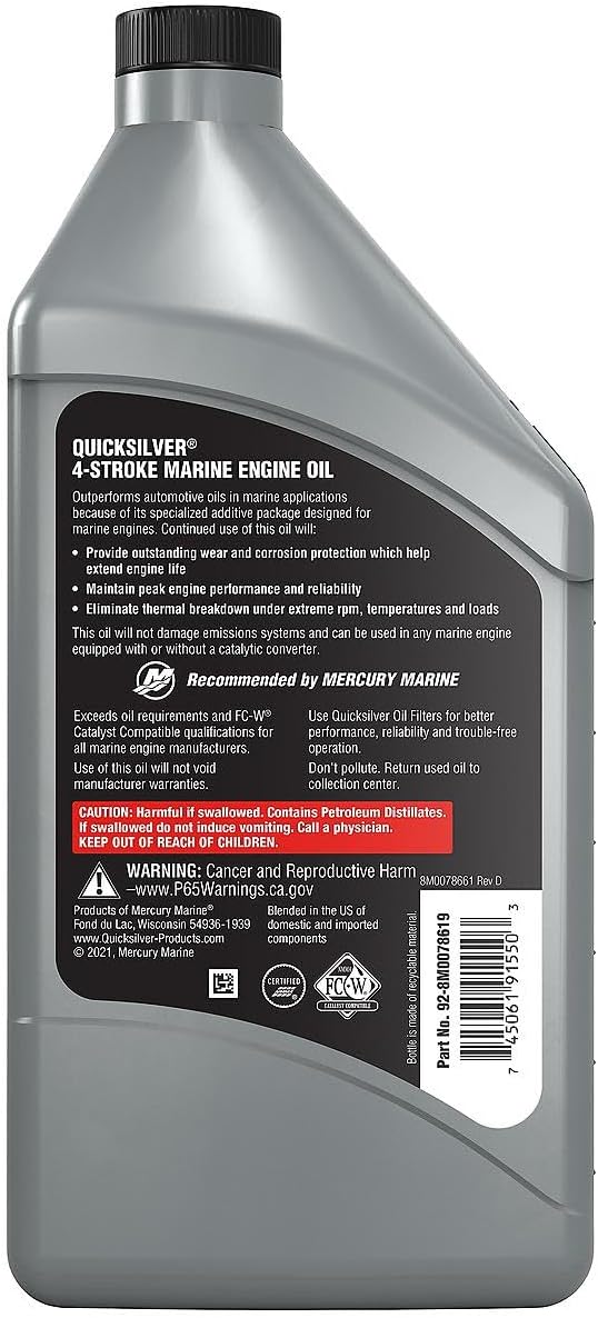 Quicksilver by Mercury Marine 25W-40 Marine Engine Oil