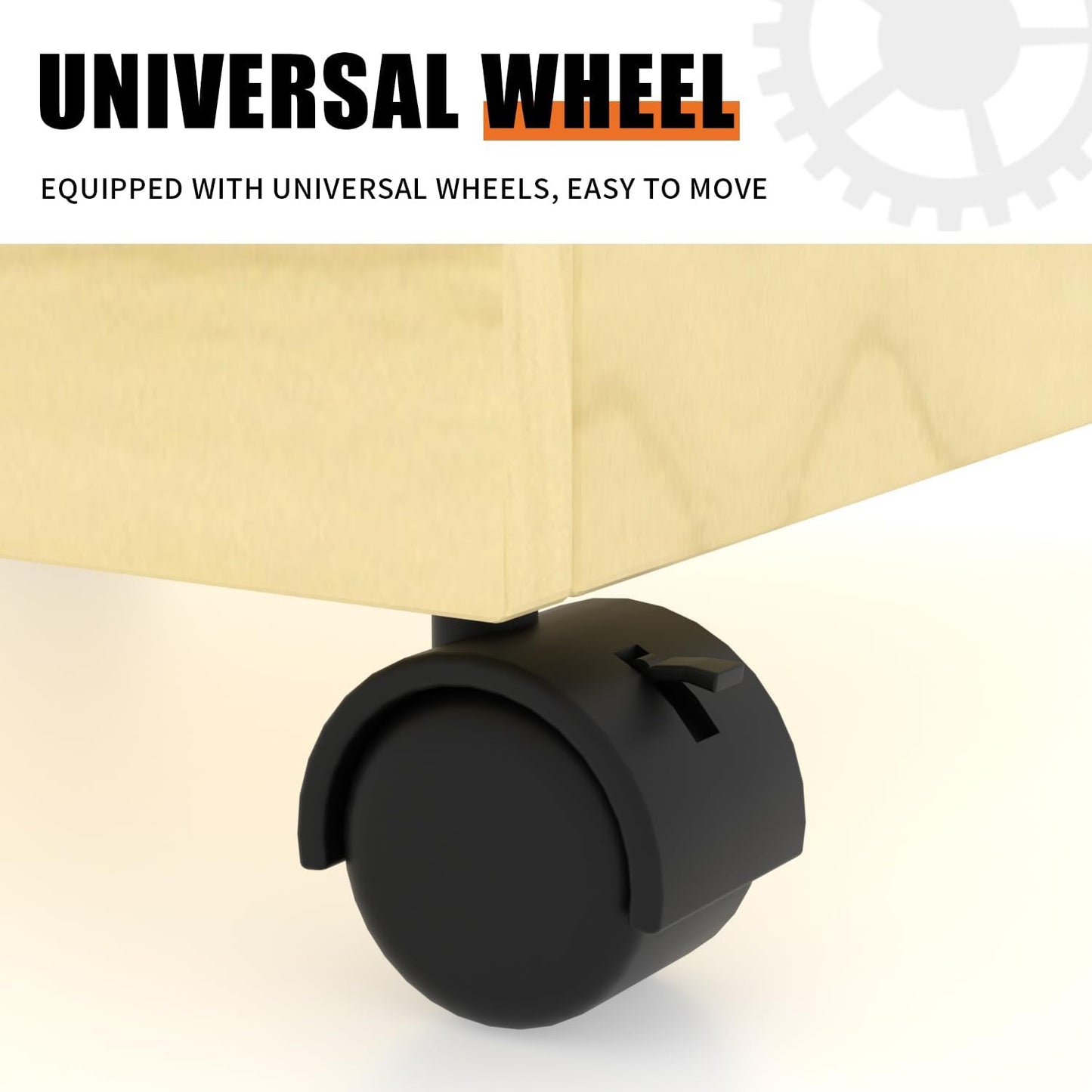 WISDOMFUR Rotating Slatwall Display Rack – 16"x16"x60" Maple Spinning Tower with Wheels – Retail Display Fixture for Accessories, Hooks & Shelves