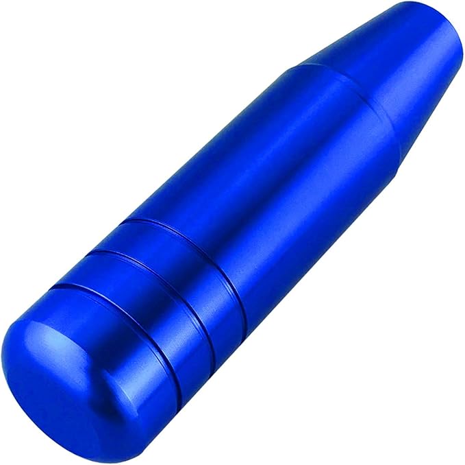 Abfer 5" Heavy Weighted Shifter Knob, Aluminum Alloy Car Gear Lever Stick Shift Handle Fit Most Automatic Manual Vehicle (Blue)