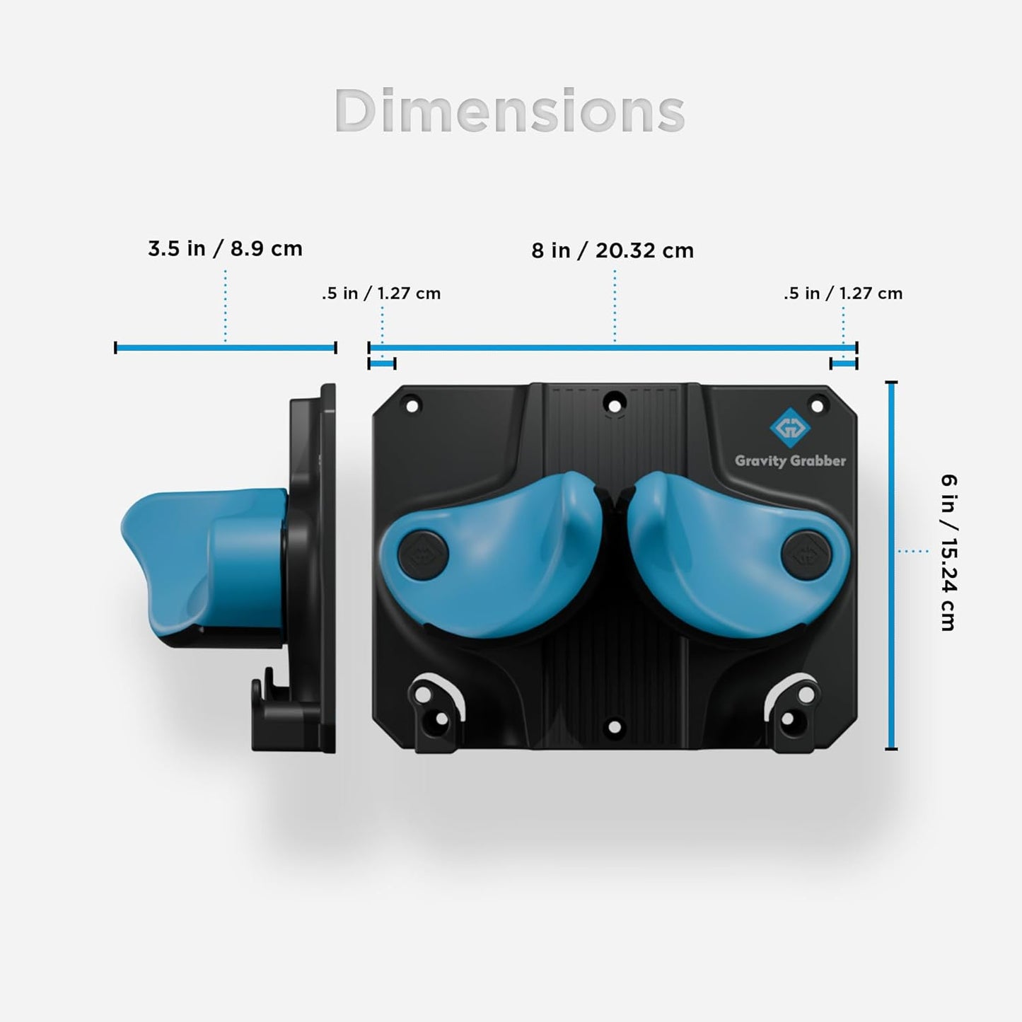 Ultimate Ski & Snowboard Wall Rack | Secure, Non-Slip Storage | Fits Any Ski/Board | Garage Organization | Ski Storage Rack | Snowboard Storage Rack | Winter Gear Organizer | 2 Pck