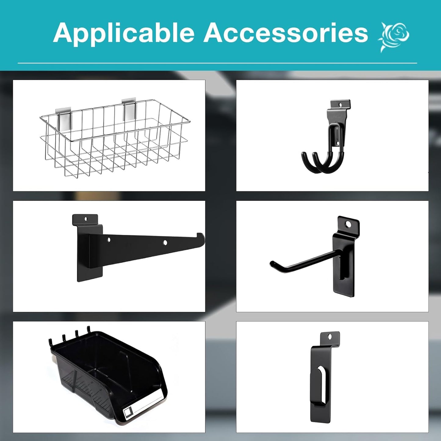 NeatiEase Slatwall Panel Wall Storage Systems, 2 x 4ft Slat Wall Paneling Garage Wall Organizer, Heavy Duty Wall Mounted PVC Wall Rack (White)