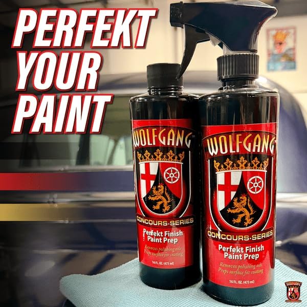 Wolfgang Concours Series Perfekt Finish Paint Prep | Optimal Surface Cleaner for Wax, Sealant & Coating Adherence | Removes Oils & Residues for a Flawless Finish | WG-4400 | 16 oz
