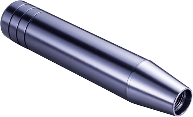 Long Shift Knob Extension Shifter Handle Aluminum Alloy Gear Stick Transmissions Weighted Shifting Lever Universal Fit Most Manual Automatic Cars Truck SUV (Titanium)