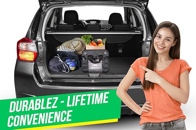 Large Car Trunk Organizer for SUV - Trunk Storage - Modular Configurable Detachable Collapsible - Minivan Truck Sedan Van - 3 Compartment XL, Red