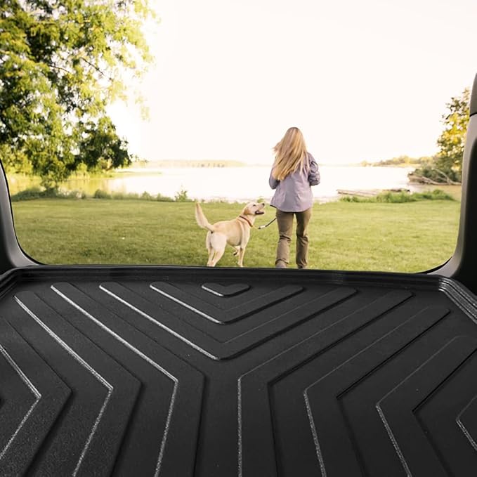 Hyundai Tucson 2022-2026 Cargo Liner 3D Custom Fit Heavy Duty All Weather Rubber Car Trunk Liners Waterproof Odorless Non-Slip Soft TPE Cargo Mats (Black) by RizLiner
