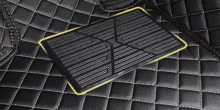 Custom All-Weather Protection Leather Car Floor Mats for Cars Sedan SUV Sports Car Waterproof Floor Mat (Light Brown)