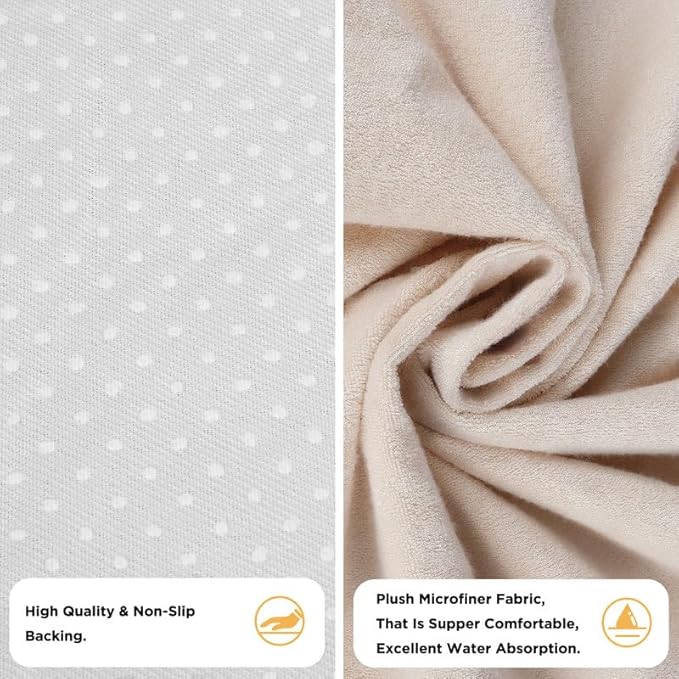 Waterproof Seat Cover Towel, Premium Sweat Carseat Protector, Perfect for Universal Anti-Slip Car Truck SUV Seat, Great for Surfing Yoga Gym Workout, Tan