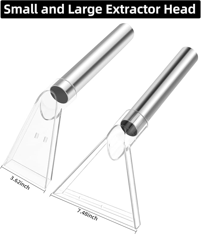 Shop Vac Extractor Attachment Vacuum Extractor Tool for Carpet Upholstery Car Detailing Wet Dry Carpet Extractor Wand Large and Small