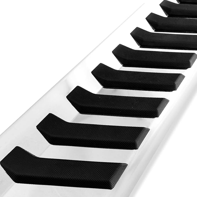 COMNOVA Side Step Nerf Bar Running Board Replacement for Ford F-150 Crew Cab 04-14(4 Full Size Door),6 Inch Step Pad Design,OE Style