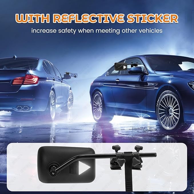 Clamp On Universal Mirror Extenders - Towing Mirror For Truck Vehicle Car Trailer Accessories, Type 3