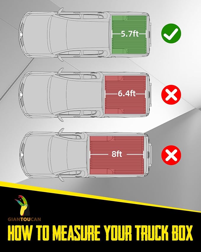 Hard Tri Fold Low-pro Tonneau Cover compitable with 2009-2025 Dodge Ram 1500(Classic&New) 5.7ft(67.4") Bed w/o RamBox