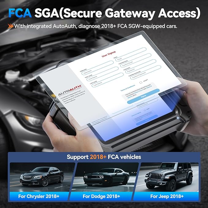 XTOOL IP500 for Jeep OBD2 Scanner, Full Systems Bi-Directional Scan Tool for Jeep/Dodge/Chrysler, with FCA AutoAuth, OBD2 Scanner Tool with All Reset -(Injector/EPB/ABS/BMS),CANFD,Lifetime Update