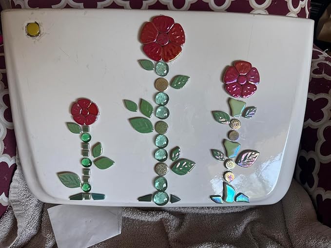 1.1LB Iridescent Leaves Ceramics Mosaic Tiles,Making Creative 3 Size Ceramic Mosaic Pieces for DIY Craft,Flowerpots,Vases,Cups,Garden Decor Mosaic Making Supplies (Pink)