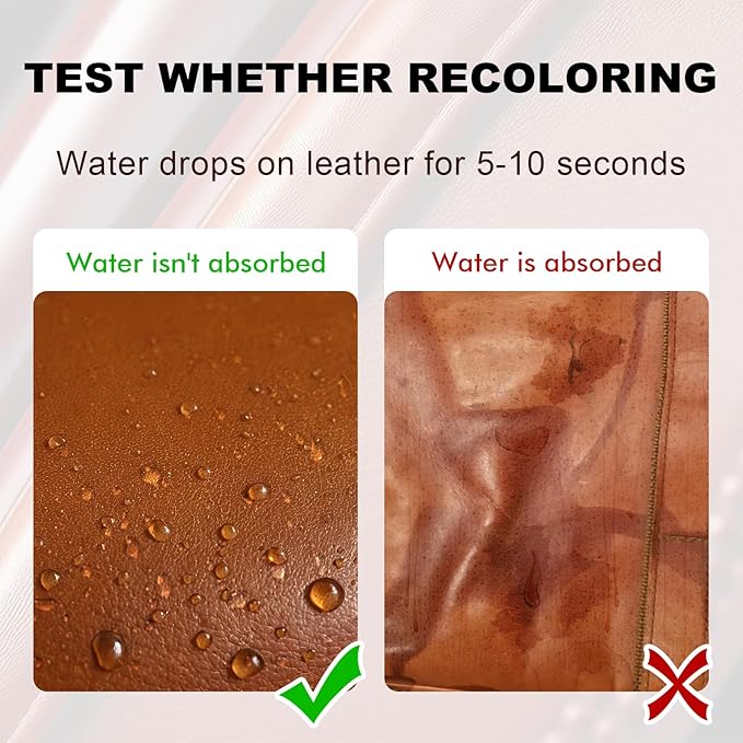 STARTSO WORLD Light Brown Leather Recoloring Balm, Leather Repair Kit for Furniture,Couches & Car Seats, Leather Paint, Leather Color Restorer, Leather Scratch Remover