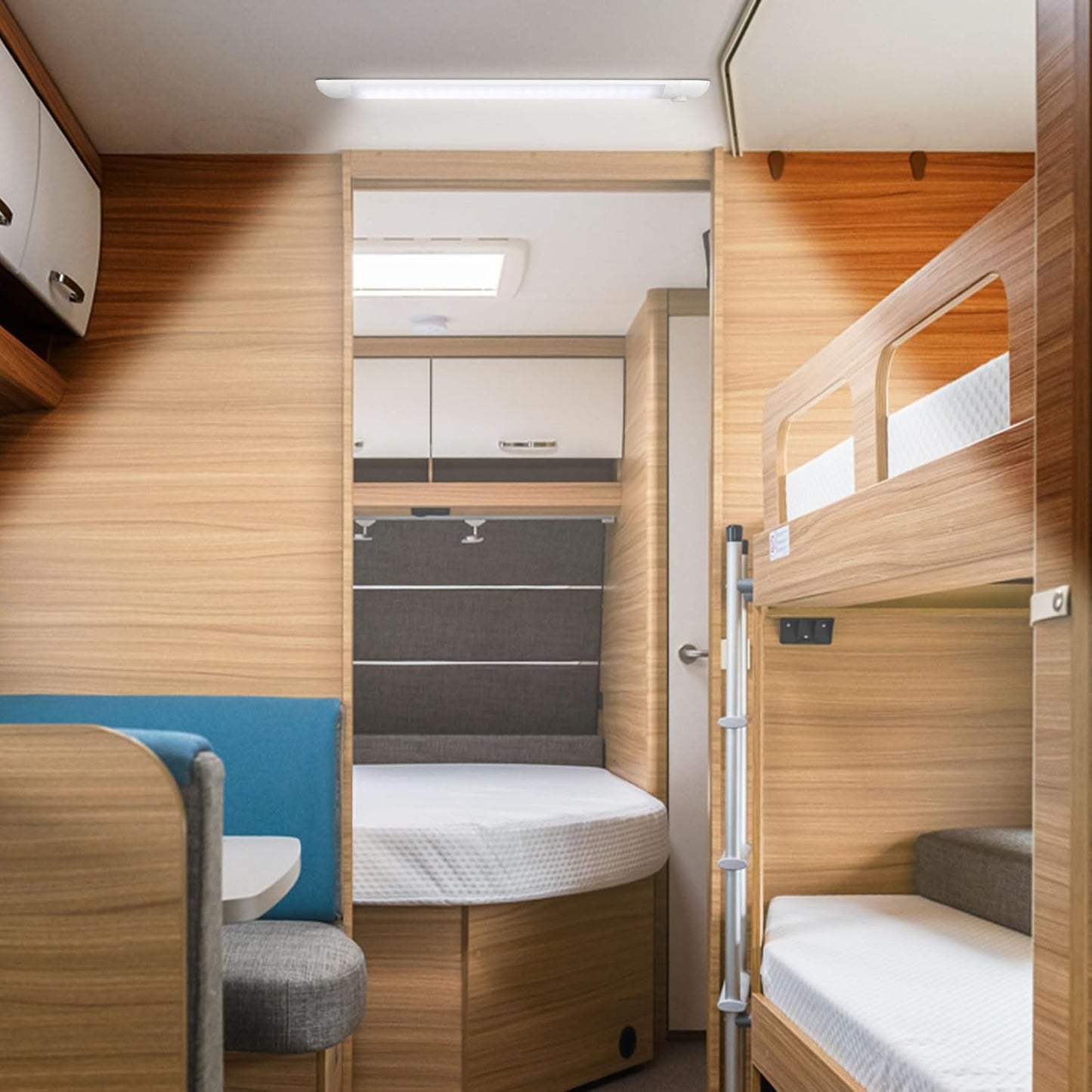 Linkstyle 12V Interior LED Light Bar, Super Bright 96LEDs Strip Lights with Switch, Enclosed Trailer Lamps for Car Truck Camper Van RV