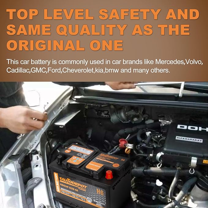 BCI Group 48 Car Battery, 12V 70Ah Size H6 Automotive Battery Premium Maintenance Free AGM Batteries, 760CCA, 120RC, 36 Months Warranty
