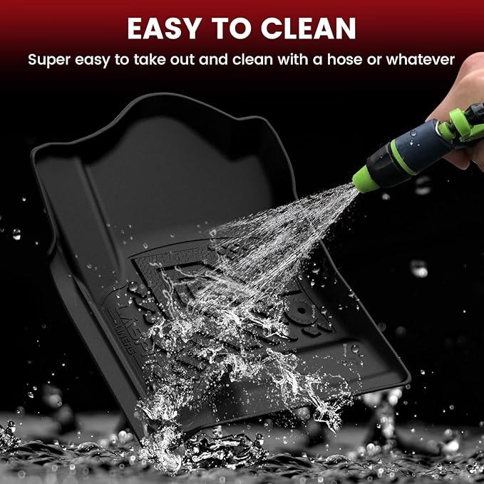 LASFIT Floor Mats & Cargo Liner 2015-2020 & Only 7/8 Seats (Not for 9 Seats) for Chevrolet Chevy Tahoe/GMC Yukon(Only Yukon, Not Fit Yukon XL), All Weather TPE Custom Fit Car Floor Liners