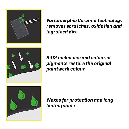 T-Cut Dark Green Scratch Remover Color Fast Paintwork Restorer Car Polish, 13 Colors Available, 17 Fl Oz