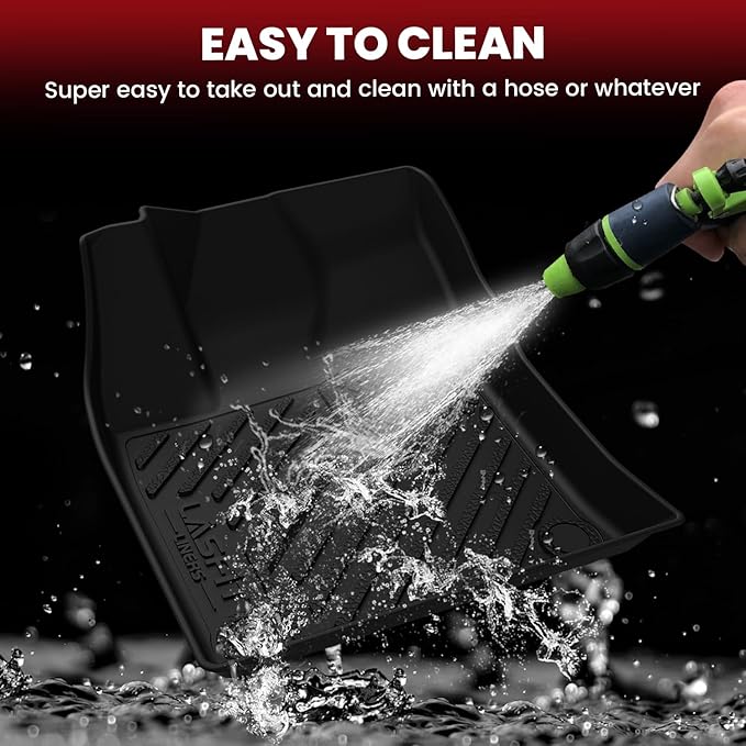 LASFIT Floor Mats for Toyota Prius 2016-2022 & Prius Prime 2017-2022, All Weather TPE Custom Fit Easy Clean Durable No-Curling Floor Liners for Prius 2016 2017 2018 2019 2020 2021 2022 Car Mats