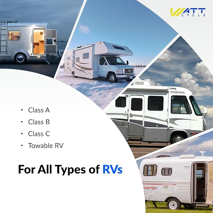 Wattcycle 12V 100Ah LiFePO4 Lithium Battery 2 Pack - Built-in 100A BMS, BCI Group 24, 15000 Cycles, Low-Temperature Protection - Ideal for RVs, Golf Cart, Home Energy Storage, Marine (2 Pack)