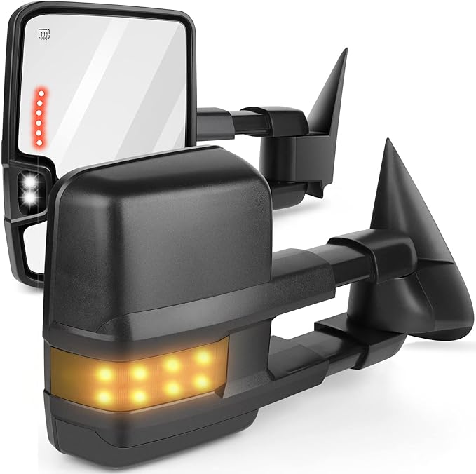 ECCPP Rear View Mirrors Towing Mirrors fit for 2003-2006 for Cadillac Escalade with Power Heated Turn Signal ADP06518801S