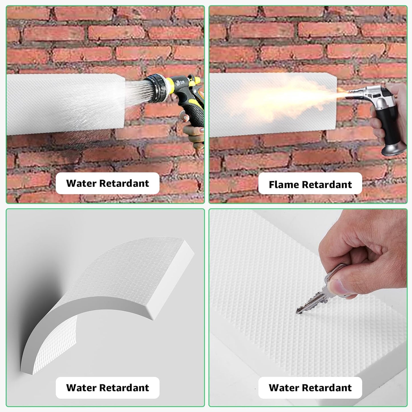 Garage Wall Protector, 4 Pack Garage Car Door Protector Bumper Guard for Car Doors Anti-Collision Self Adhesive EVA Foam for Warehouse Parking Assist, White 11.8"x3.9"x1.2"