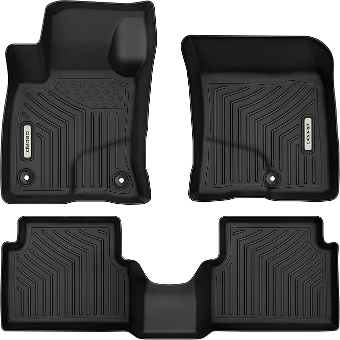 OEDRO Floor Mats Compatible with 2025-2022 Ford Maverick (Gasoline Models Only), All Weather Car Floor Pretoctor TPE Guard Floor Liner 1st & 2nd Row Black