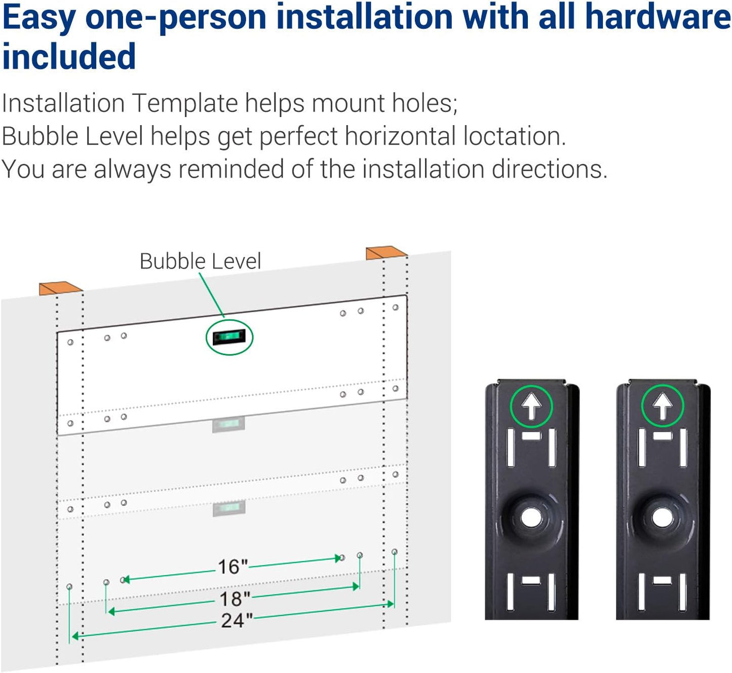FLEXIMOUNTS 3 Tier 1x4ft Garage Storage Wall Shelving, 12x48inch per Shelf Height Adjustable Floating Shelves, 450lbs Total Weight Capacity, Black