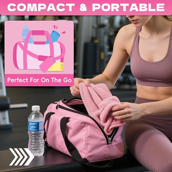 Microfiber Gym Towels for Showering Working Out Quick Dry Negative ions Large Middle Small Sizes Lightweight Gym Towel for Men Women Tennis Sports Towels for Body Hot Yoga Fitness Essentials