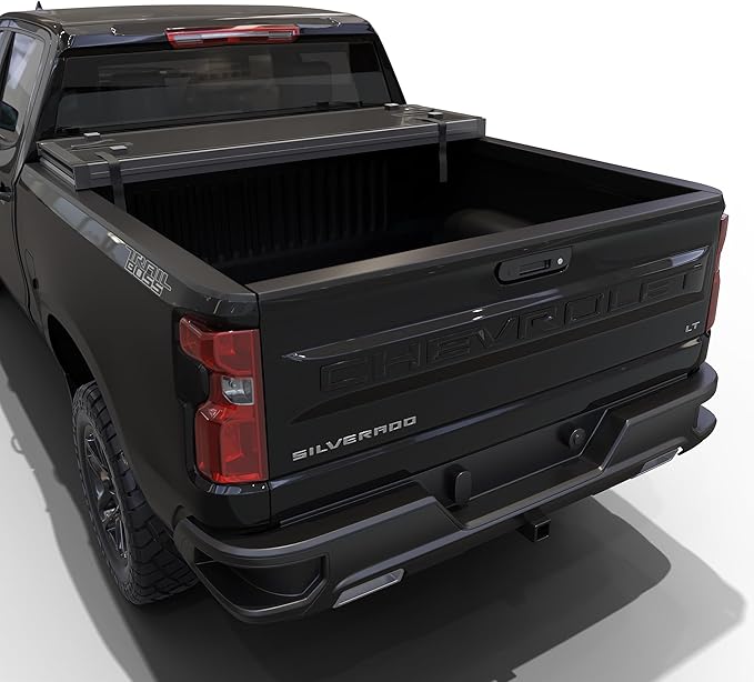 Hard Tri-Fold Truck Bed Tonneau Cover Compatible with 2007-2026 Chevy Silverado/GMC Sierra 1500 5.8ft Bed (69.6")