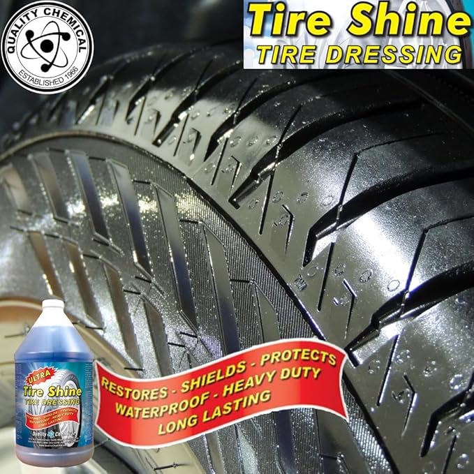 Quality Chemical Mag Brite & Ultra Tire Shine Combo - 128 oz of Mag Brite (Pack of 1) - 128 oz Tire Shine (Pack of 1) - 2 Gallon Combo