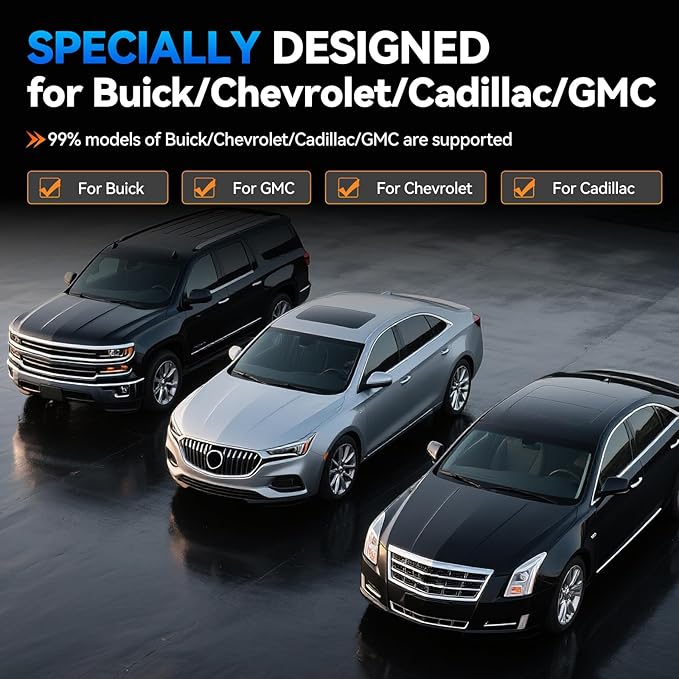 XTOOL IP500 for GM OBD2 Scanner, Bidirectional Scan Tool with Full Systems Diagnostic for Buick/Chevrolet/Cadillac/GMC, Code Reader with All Reset Services-Oil/ABS Bleed/Crank Relearn, Lifetime Update