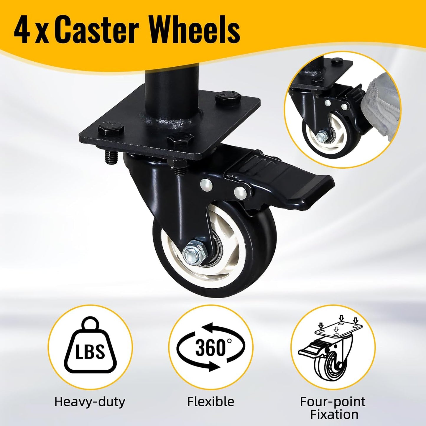 60" Tire Storage Rack - Rolling Tire Rack for Garage - Indoor/Outdoor Shelves 60 Inch Tire Rack Organizer