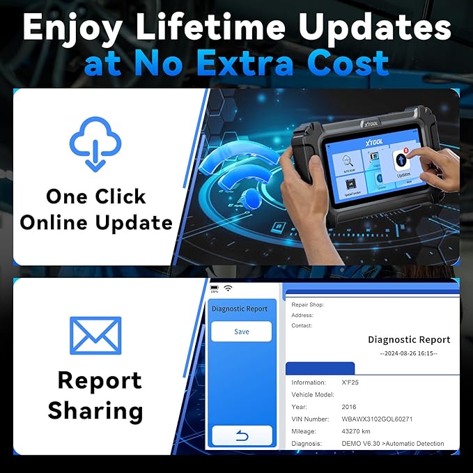 XTOOL D5S OBD2 Scanner - 2025 Code Reader for Cars & Trucks with 16 Resets, Crank Sensor Relearn, Throttle Relearn, EPB, FCA AutoAuth, CAN FD for GM, Engine ABS SRS Transmission Car Diagnostic Tool