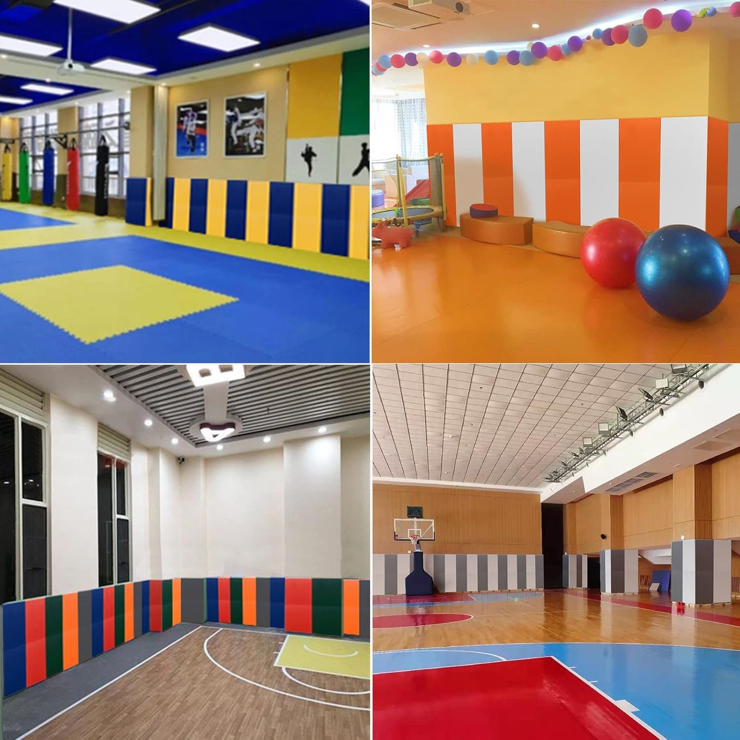 PROGOAL 2"/4" Thick Foam Protection Wall Pad,Gym Basketball-Court Protectors,Durable Waterproof Padding for Wall-Mounted Basketball Hoops(60" L x 20" W)…