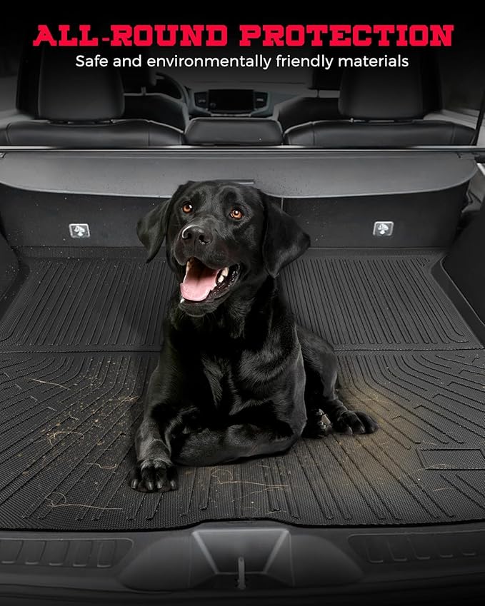 Car Floor Mats with Trunk Liner for Honda Passport 2019-2025: Custom Fit Full Set, All Weather TPE Black SUV Car Floor Liners for Honda Passport Accessories 2019 2020 2021 2022 2023 2024 2025