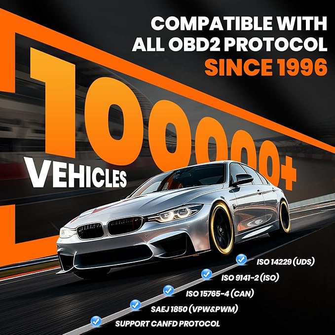 ANCEL OBD2 Scanner DS500 Elite Bidirectional Scan Tool, Full System Car Diagnostic Scanner with 28+ Reset Services, Active Test, CAN-FD, FCA Autoauth, Lifetime Free Upgrade