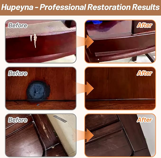 Wood Repair Kit, Wood Furniture Repair Kit, Wood Filler, Wood Putty and Beeswax- Repair Stains, Scratch, Cracks, Hole, Discoloration for Wooden Door, Table, Cabinet, Bed, Floor (Walnut Series)