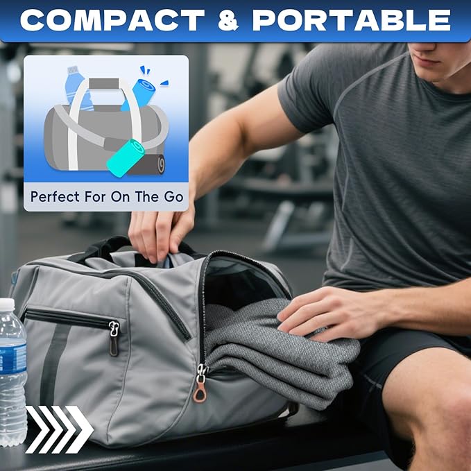 Microfiber Gym Towels for Showering Working Out Quick Dry Negative ions Large Middle Small Sizes Lightweight Gym Towel for Men Women Tennis Sports Towels for Body Hot Yoga Fitness Essentials